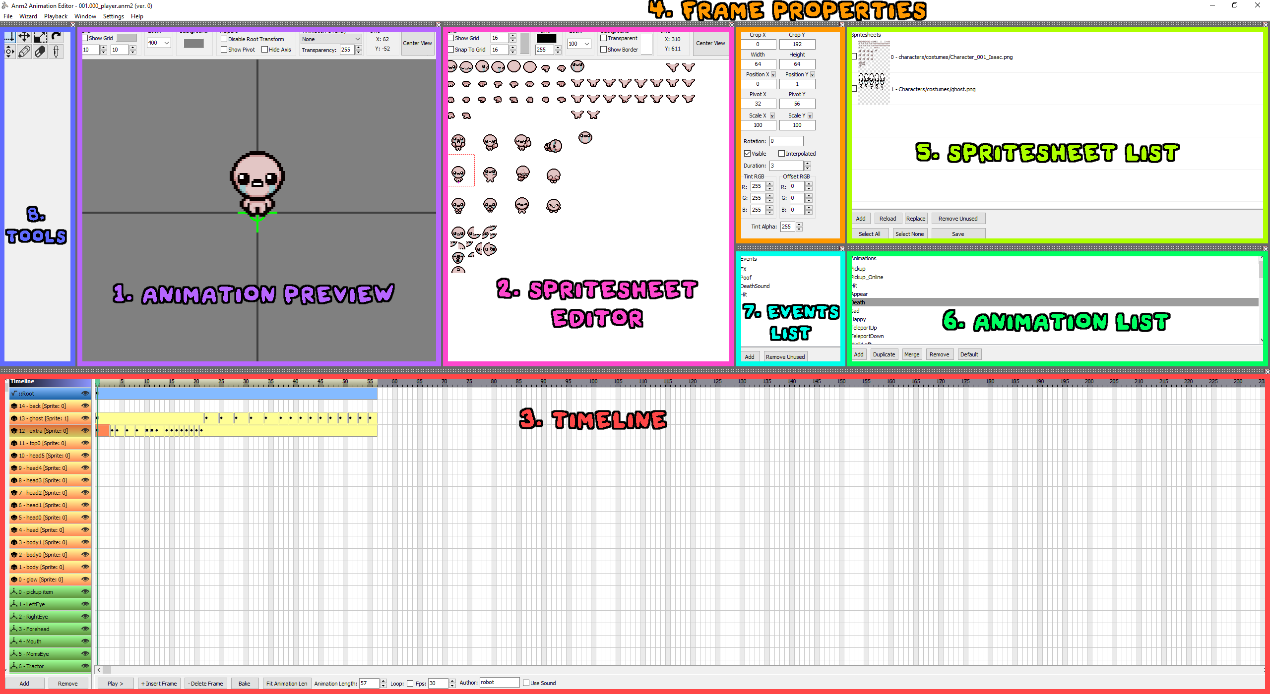 Animation editor breakdown