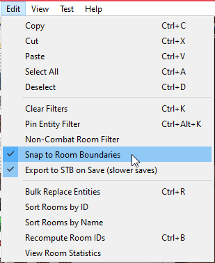 Pressing the edit button, then unticking Snap to Room Boundaries