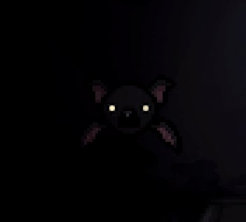 The eyes of a One Tooth are visible in the dark