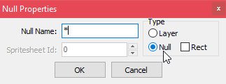 Creating a null layer