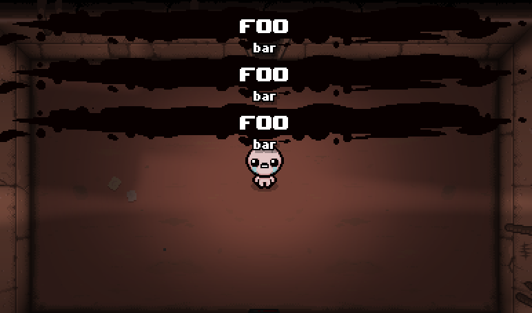 ShowItemText ClearStack set to false