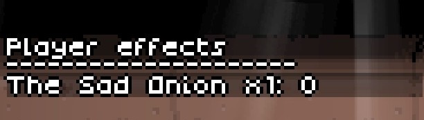 Player effects view
