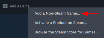 Add non-steam game button